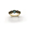 ANILLO ORO 18 KILATES CON CUARZOS HIDROTERMALES