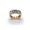 ANILLO ORO 18 KILATES CON CUARZOS HIDROTERMALES