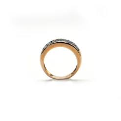 ANILLO ORO 18 KILATES CON CUARZOS HIDROTERMALES