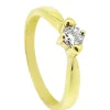 ANILLO ORO 18 KILATES CON DIAMANTE