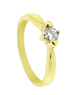 ANILLO ORO 18 KILATES CON DIAMANTE