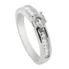 ANILLO ORO 18 KILATES CON DIAMANTES