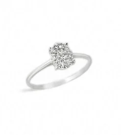 ANILLO ORO 18 KILATES CON DIAMANTES