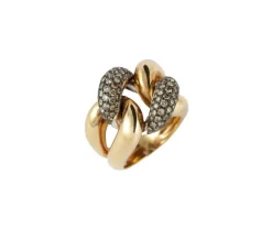 ANILLO ORO 18 KILATES CON DIAMANTES