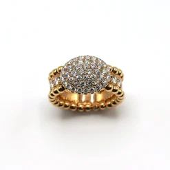 ANILLO ORO 18 KILATES CON DIAMANTES