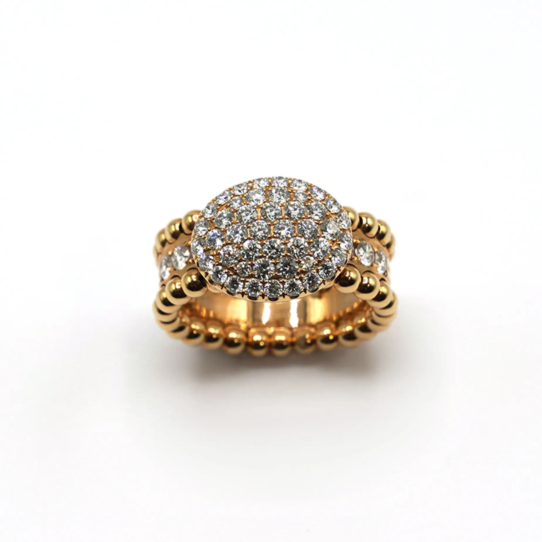ANILLO ORO 18 KILATES CON DIAMANTES