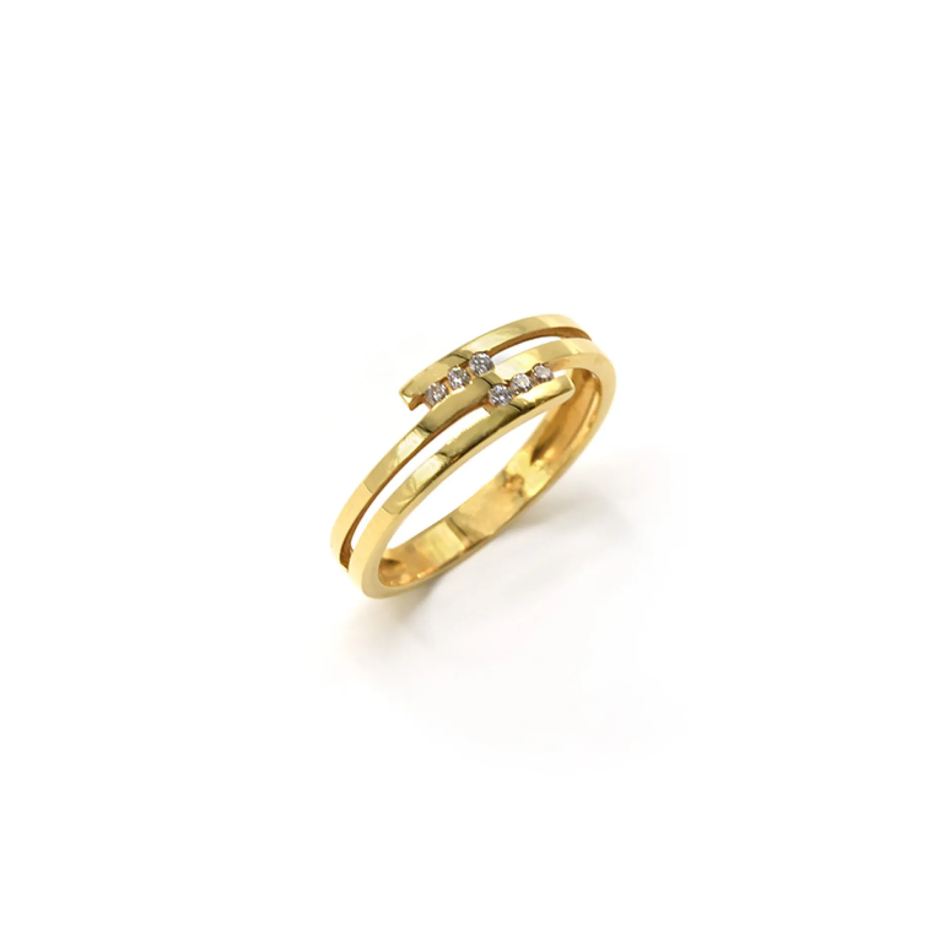 ANILLO ORO 18 KILATES CON DIAMANTES