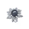 ANILLO ORO 18 KILATES CON DIAMANTES Y PERLAS TAHITI
