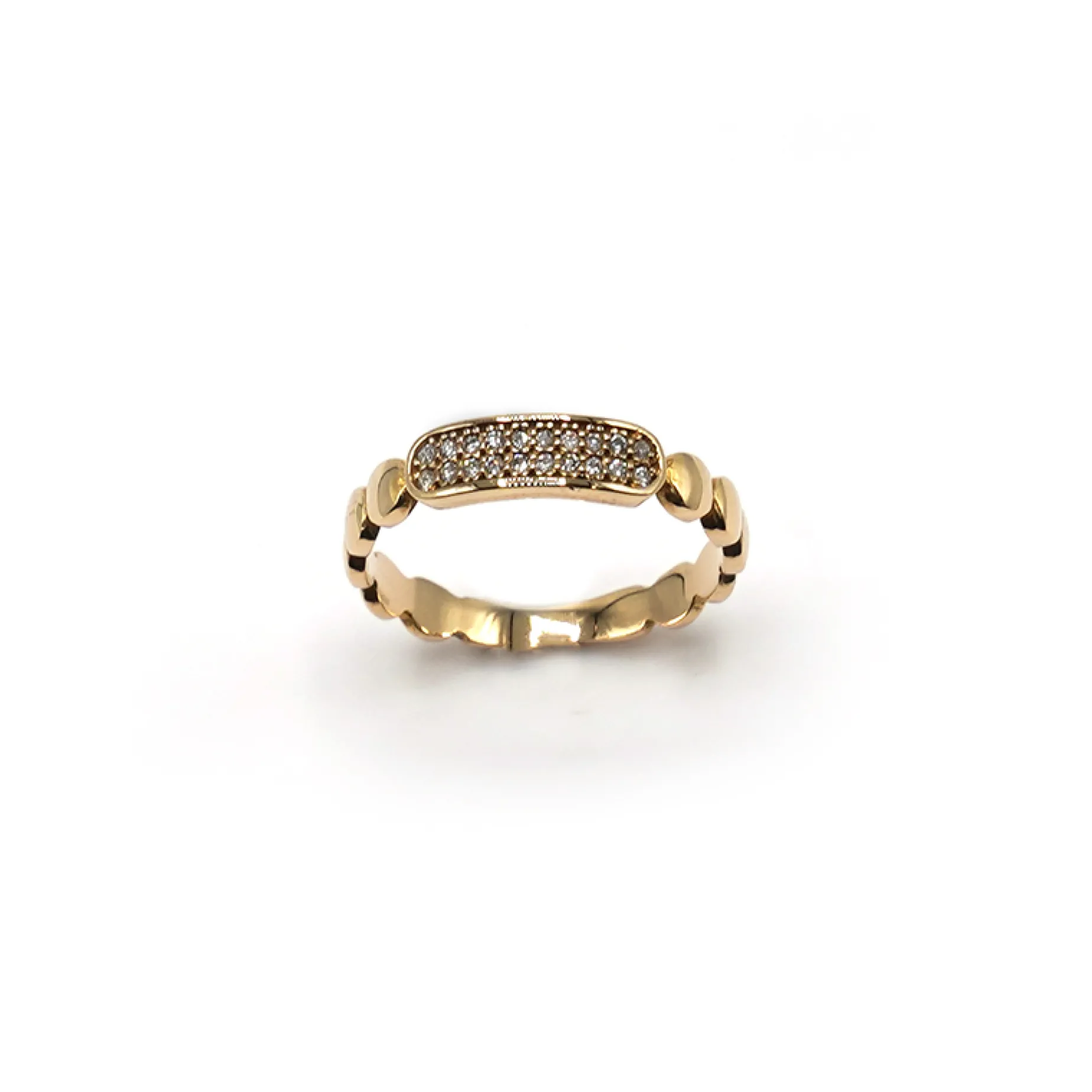 ANILLO ORO 18 KILATES CON DIAMANTES