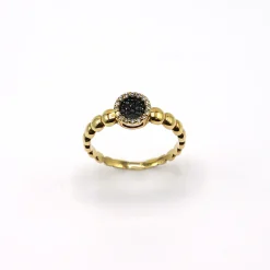ANILLO ORO 18 KILATES CON DIAMANTES