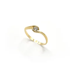 ANILLO ORO 18 KILATES CON DIAMANTES