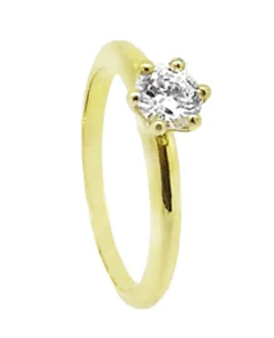 ANILLO ORO 18 KILATES CON DIAMANTE