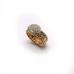 ANILLO ORO 18 KILATES CON DIAMANTES