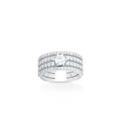 ANILLO ORO 18 KILATES CON DIAMANTES