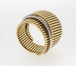ANILLO ORO 18 KILATES CON DIAMANTES