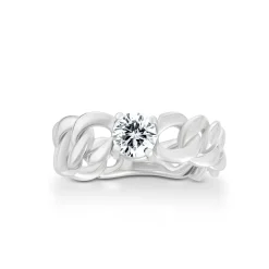 ANILLO ORO 18 KILATES CON DIAMANTES