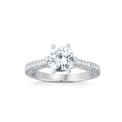 ANILLO ORO 18 KILATES CON DIAMANTES