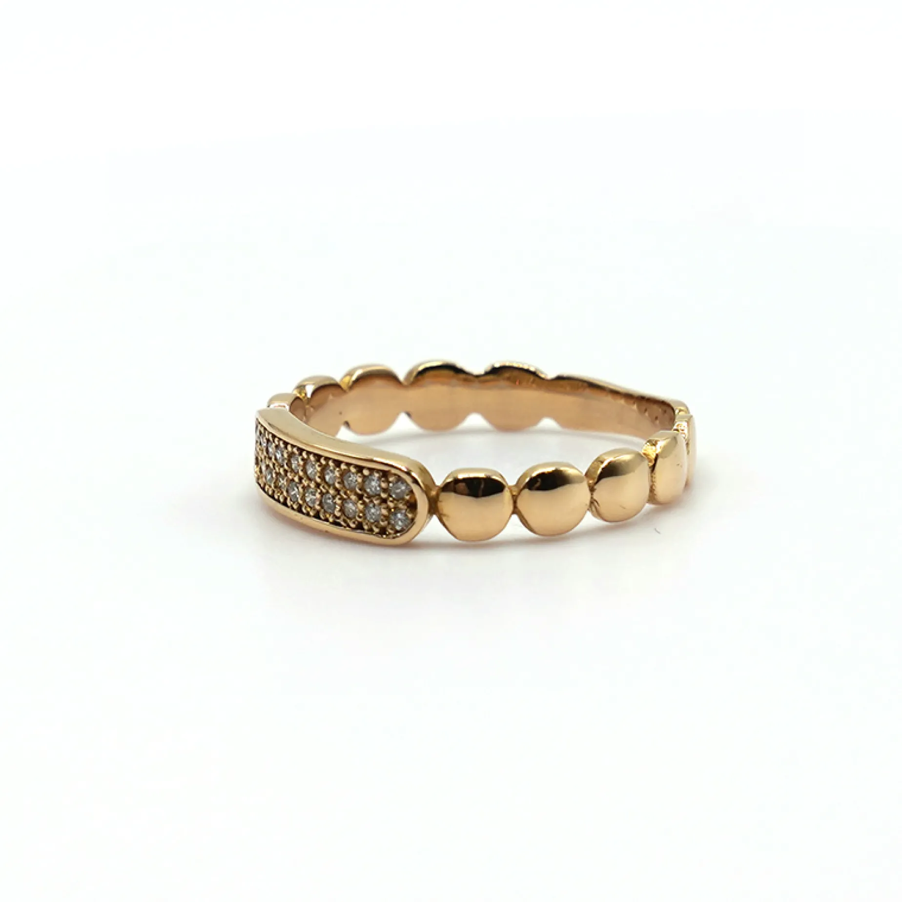 ANILLO ORO 18 KILATES CON DIAMANTES