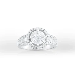 ANILLO ORO 18 KILATES CON DIAMANTES