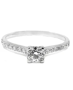 ANILLO ORO 18 KILATES CON DIAMANTES