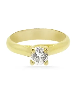 ANILLO ORO 18 KILATES CON DIAMANTE