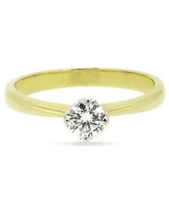 ANILLO ORO 18 KILATES CON DIAMANTE