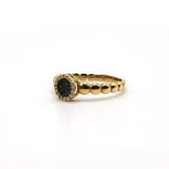 ANILLO ORO 18 KILATES CON DIAMANTES