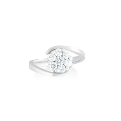 ANILLO ORO 18 KILATES CON DIAMANTES