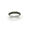 ANILLO ORO 18 KILATES CON GRANATES TSAVORITAS