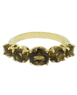 ANILLO ORO 18 KILATES CON PIEDRAS DE COLOR