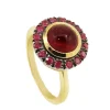 ANILLO ORO 18 KILATES CON RUBIS