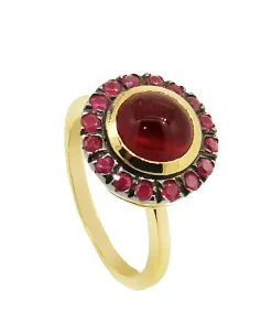 ANILLO ORO 18 KILATES CON RUBIS