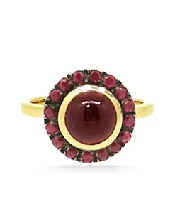 ANILLO ORO 18 KILATES CON RUBIS