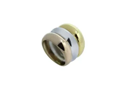 ANILLO ORO 18 KILATES TRICOLOR