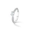 ANILLO ORO BLANCO 18KTES. CON DIAMANTES