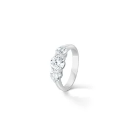 ANILLO ORO BLANCO 18KTES. CON DIAMANTES