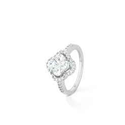 ANILLO ORO BLANCO 18KTES. CON DIAMANTES