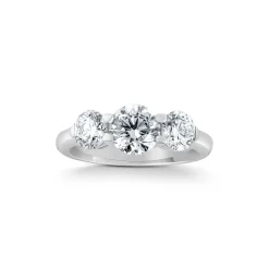 ANILLO ORO BLANCO 18KTES. CON DIAMANTES