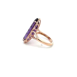 ANILLO ORO ROSA 18 KILATES