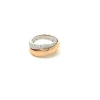 ANILLO ORO TRICOLOR 18 KILATES CON DIAMANTES
