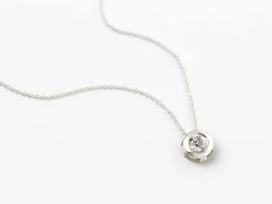 CADENA Y COLGANTE ORO 18 KILATES CON DIAMANTES