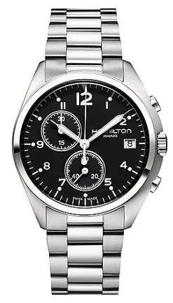 HAMILTON KHAKI AVIATION PILOT PIONEER CHRONO QUARTZ