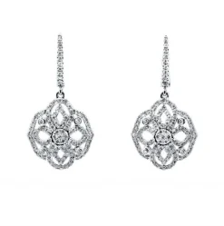 PENDIENTES ORO 18 KILATES CON DIAMANTES