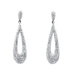 PENDIENTES ORO 18 KILATES CON DIAMANTES