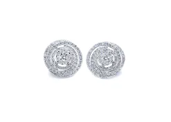 PENDIENTES ORO 18 KILATES CON DIAMANTES