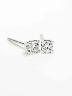 PENDIENTES ORO 18 KILATES CON DIAMANTES