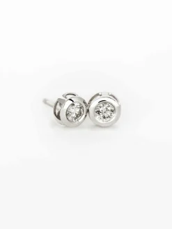 PENDIENTES ORO 18 KILATES CON DIAMANTES