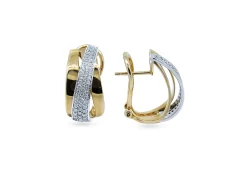PENDIENTES ORO 18 KILATES CON DIAMANTES