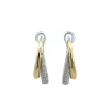 PENDIENTES ORO BICOLOR 18KTES.