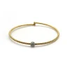 PULSERA ORO 18 KILATES BICOLOR CON DIAMANTES
